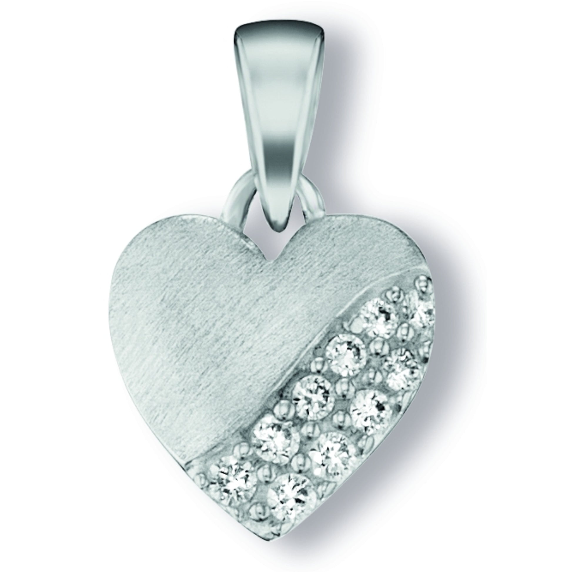One Element  Zirkonia Herz Herz Anhänger aus 925 Silber