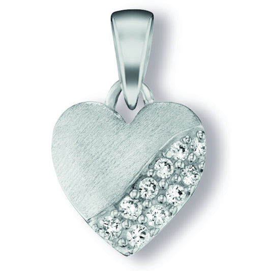 One Element  Zirkonia Herz Herz Anhänger aus 925 Silber