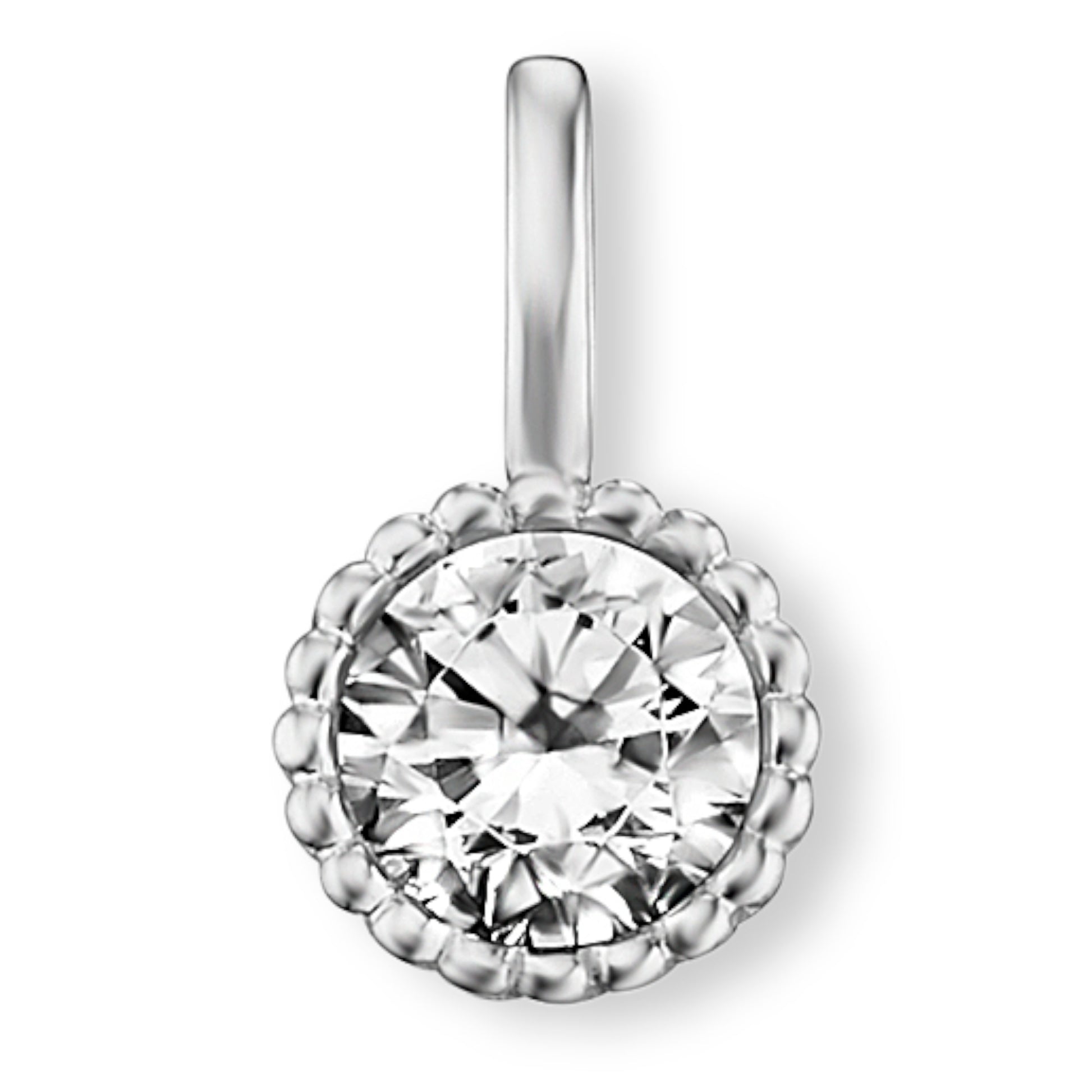 One Element  Zirkonia Anhänger aus 333 Weißgold