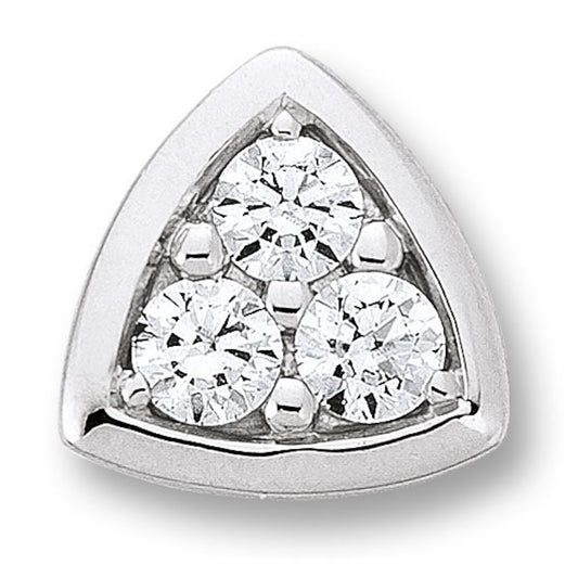 One Element  Zirkonia Anhänger aus 333 Weißgold
