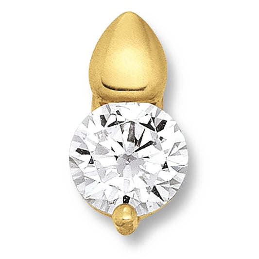 Zirkonia Anhänger aus 333 Gelbgold