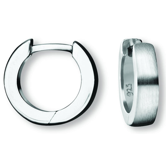 One Element  Ohrringe  Creolen aus 925 Silber Ø 12,4 x 3,0 mm