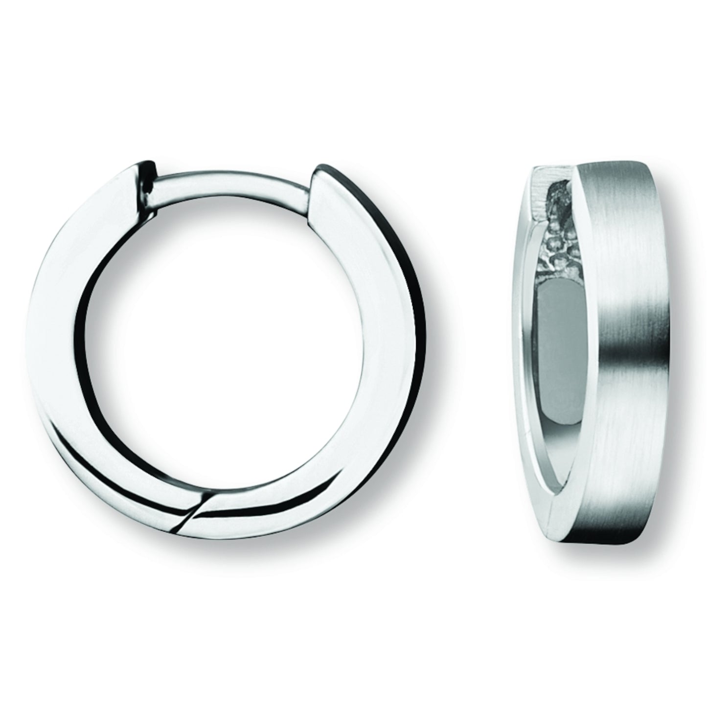 One Element  Ohrringe  Creolen aus 925 Silber Ø 13,5 x 2,9 mm