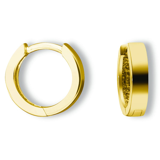 One Element  Ohrringe  Creolen aus 585 Gelbgold Ø 12,0 x 2,0 mm