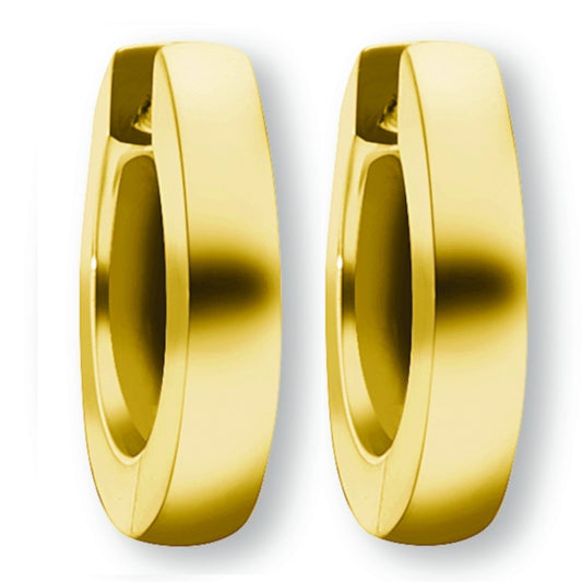 Ohrringe   Creolen aus 585 Gelbgold Ø 12,0 x 2,0 mm