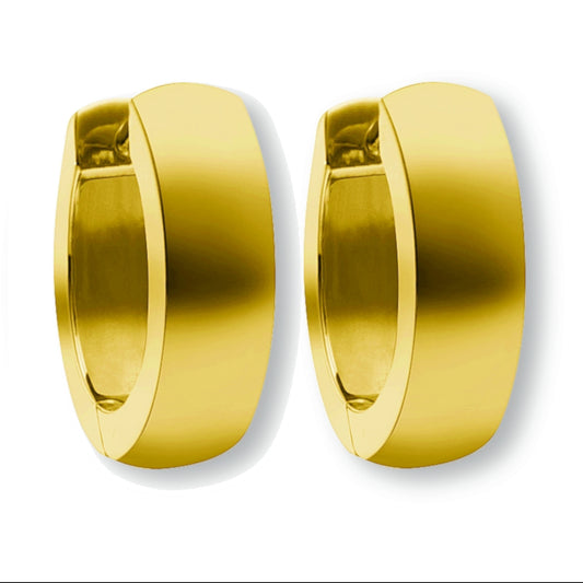 Ohrringe   Creolen aus 585 Gelbgold Ø 12,0 x 4,0 mm
