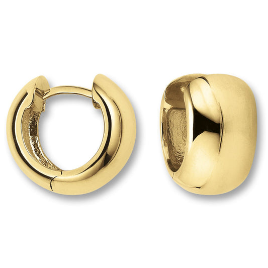 One Element  Ohrringe  Creolen aus 585 Gelbgold Ø 13,5 x 8,0 mm