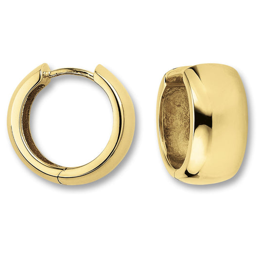 Ohrringe   Creolen aus 585 Gelbgold Ø 15,5 x 7,0 mm