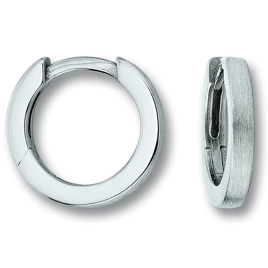 One Element  Ohrringe  Creolen aus 925 Silber Ø 11,5 x 1,8 mm