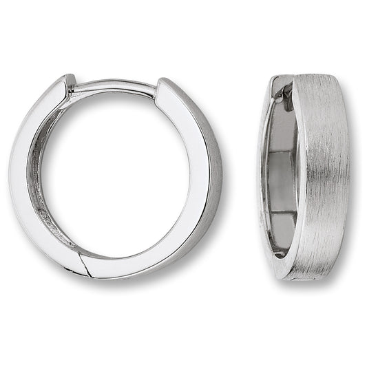 One Element  Ohrringe  Creolen aus 925 Silber Ø 15,7 x 3,4 mm
