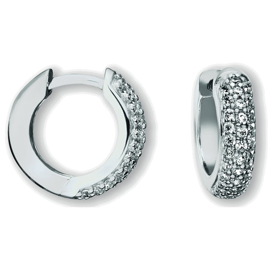 One Element  Zirkonia Ohrringe  Creolen aus 925 Silber