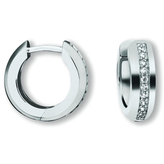 One Element  Zirkonia Ohrringe  Creolen aus 925 Silber