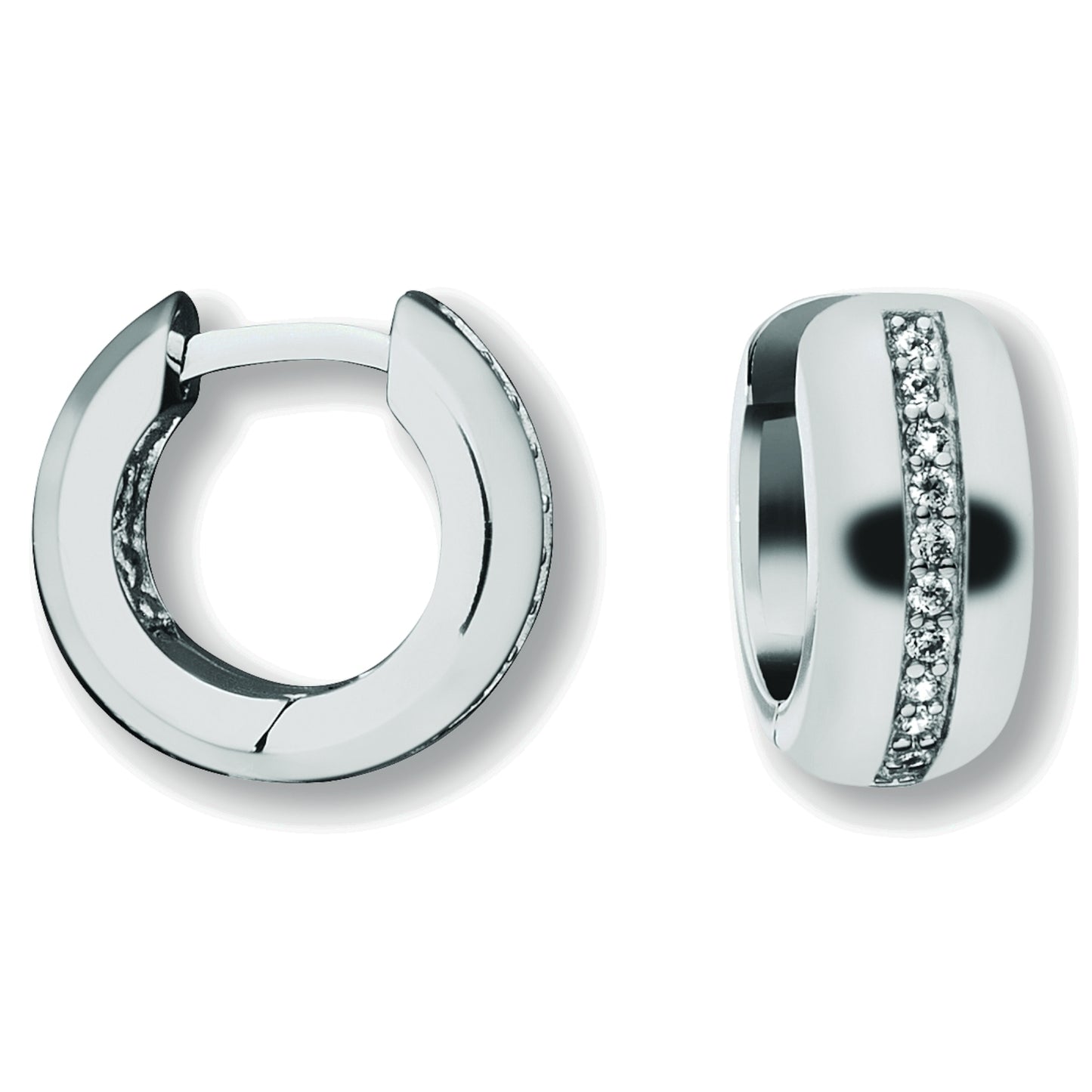 One Element  Zirkonia Ohrringe  Creolen aus 925 Silber