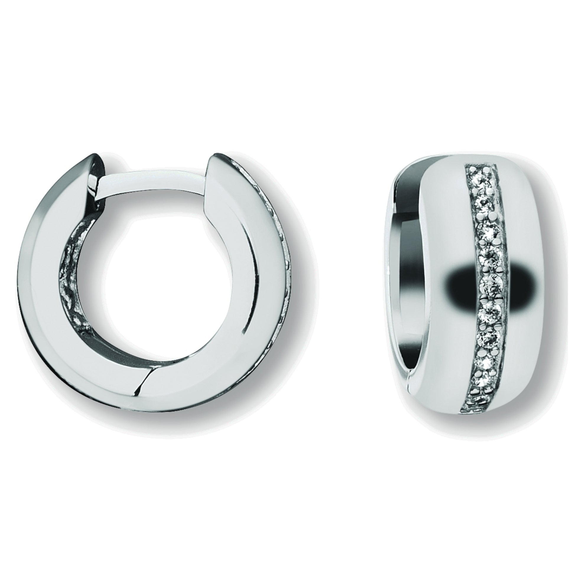 One Element  Zirkonia Ohrringe  Creolen aus 925 Silber