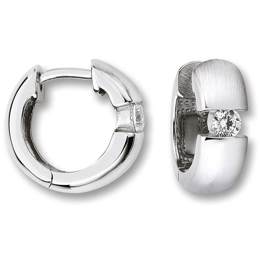 One Element  Zirkonia Ohrringe  Creolen aus 925 Silber