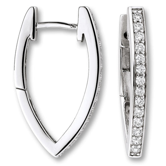 One Element  Zirkonia Ohrringe  Creolen aus 925 Silber