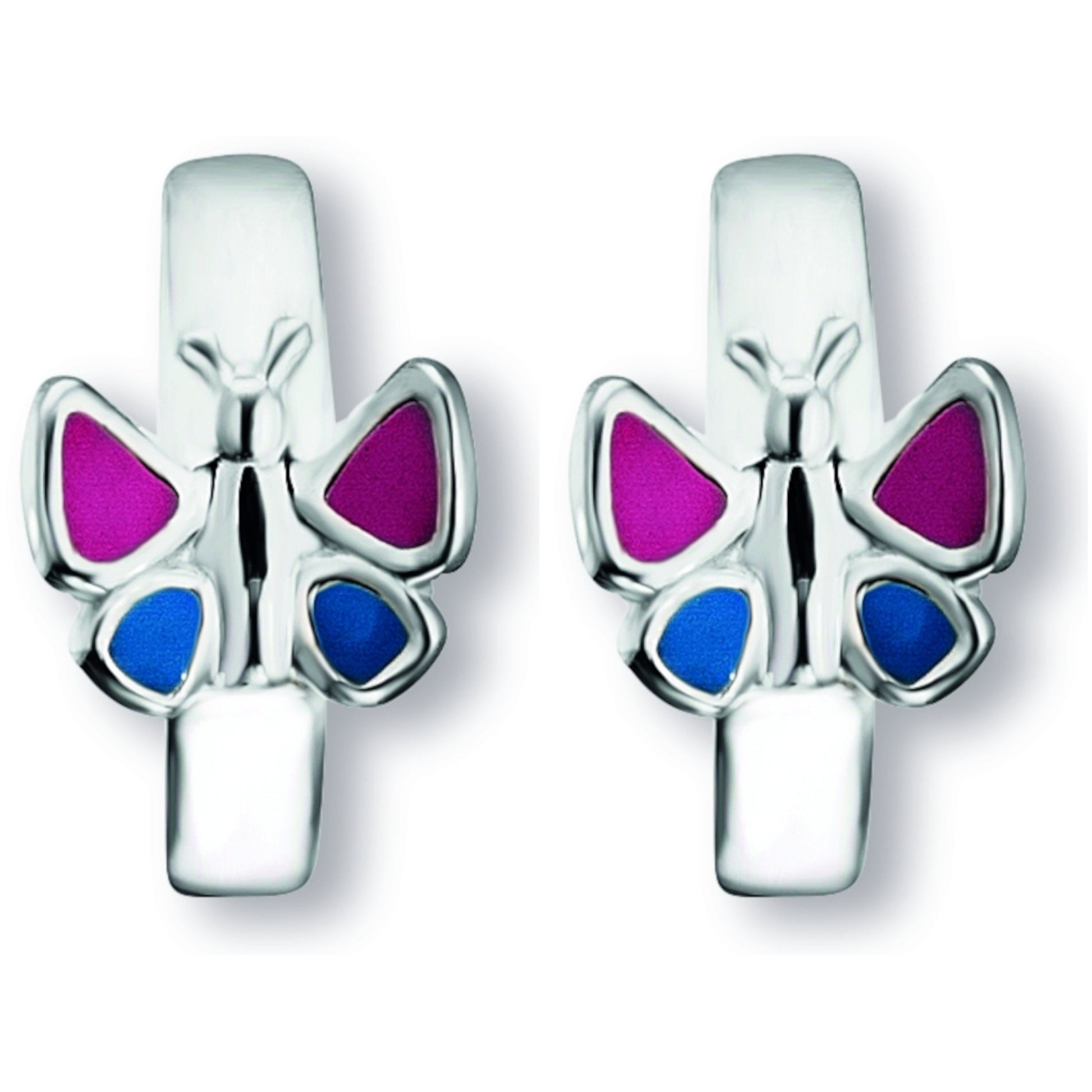 One Element  Schmetterling Ohrringe  Creolen aus 925 Silber