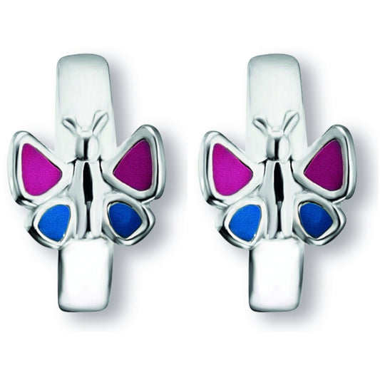 One Element  Schmetterling Ohrringe  Creolen aus 925 Silber