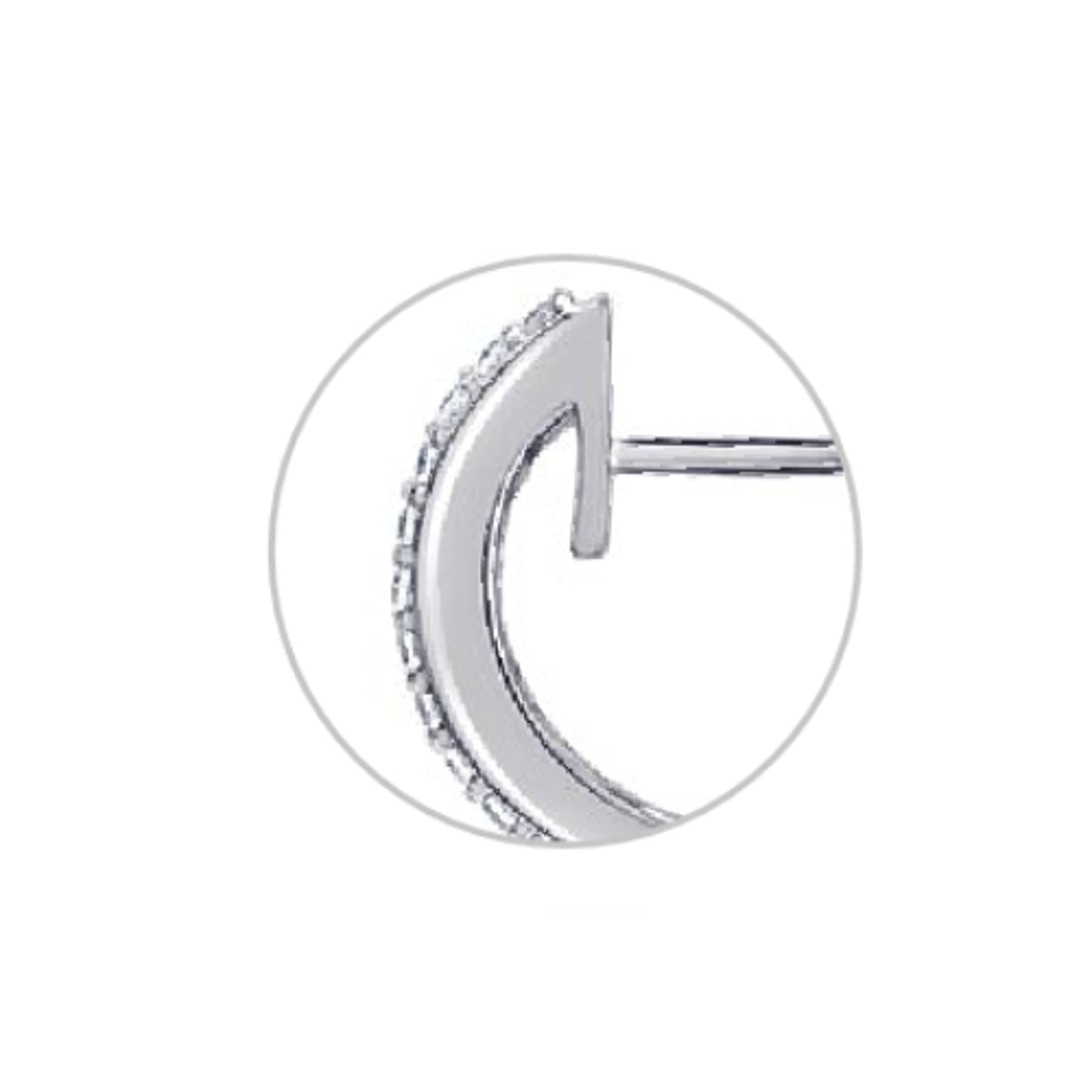 0,30 ct  Diamant Brillant Ohrringe   Creolen aus 585 Weißgold