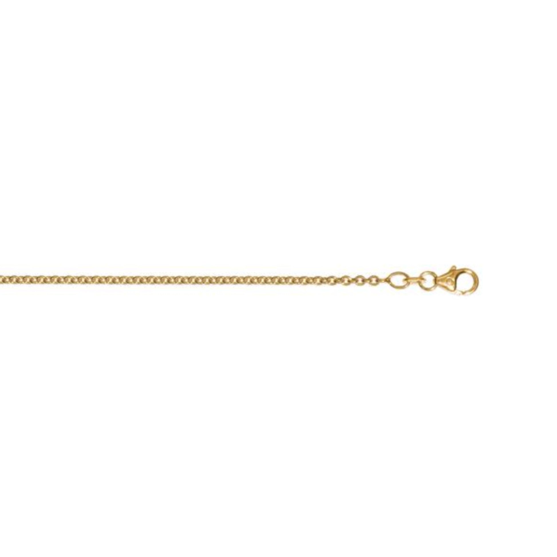 One Element  Halskette Rundankerkette aus 585 Gelbgold Ø 2 mm
