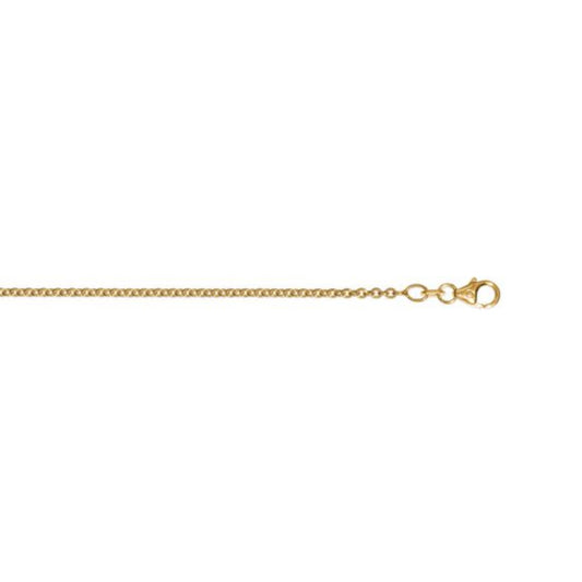 One Element  Halskette Rundankerkette aus 585 Gelbgold Ø 2 mm