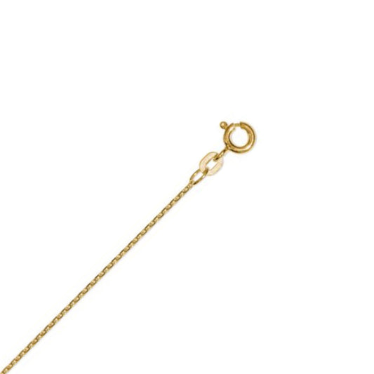 One Element  Halskette Rundankerkette aus 333 Gelbgold Ø 1,2 mm