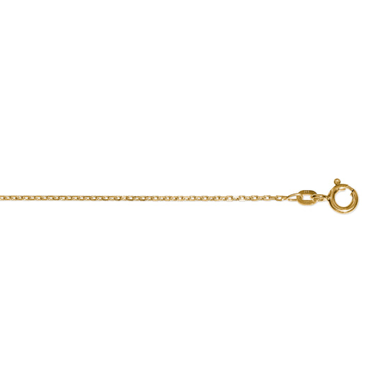 One Element  Halskette Rundankerkette aus 333 Gelbgold Ø 1,3 mm
