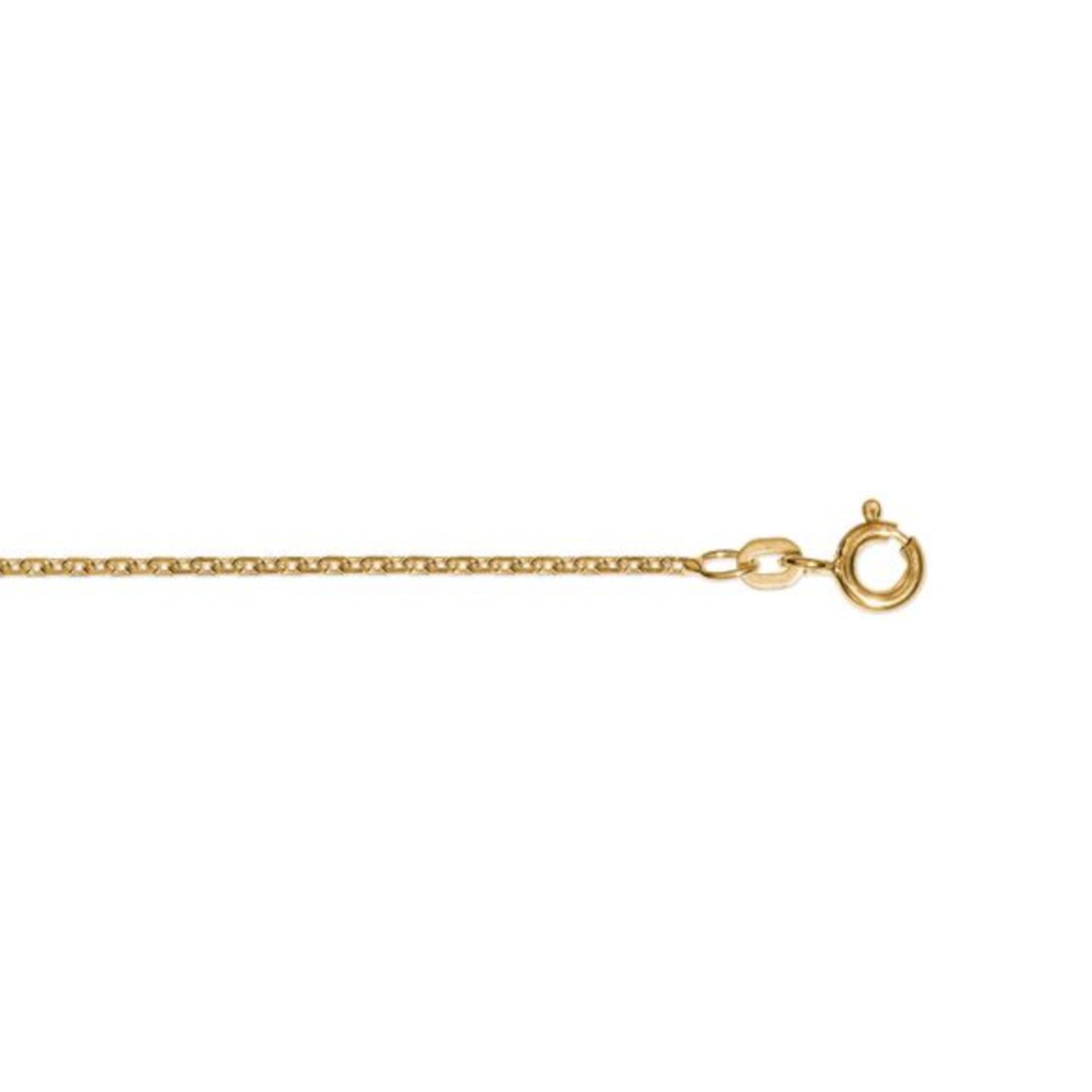 One Element  Halskette Rundankerkette aus 333 Gelbgold Ø 1,7 mm
