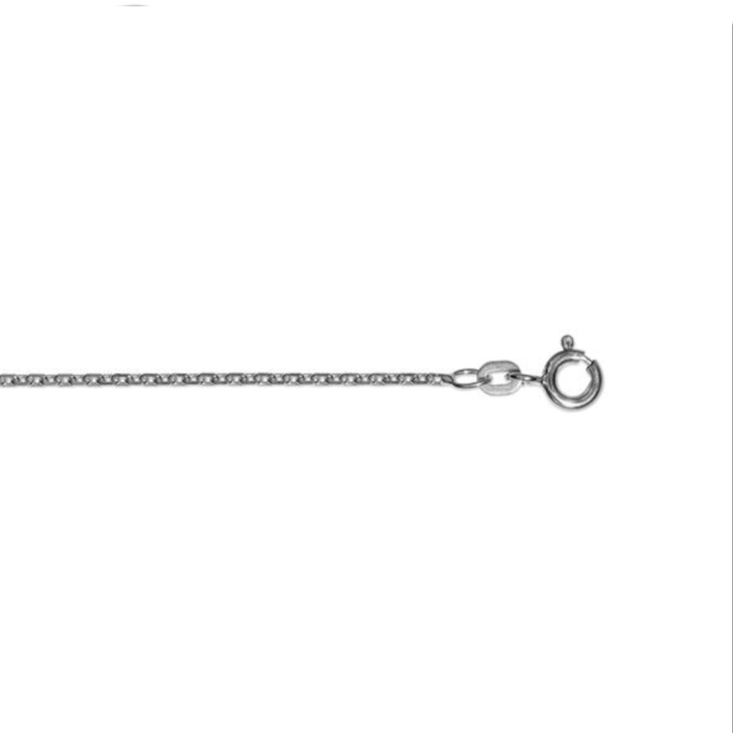 One Element  Halskette Rundankerkette aus 585 Weißgold Ø 1,7 mm