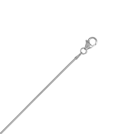 One Element  Halskette Tonda rund Reif aus 585 Weißgold Ø 1 mm
