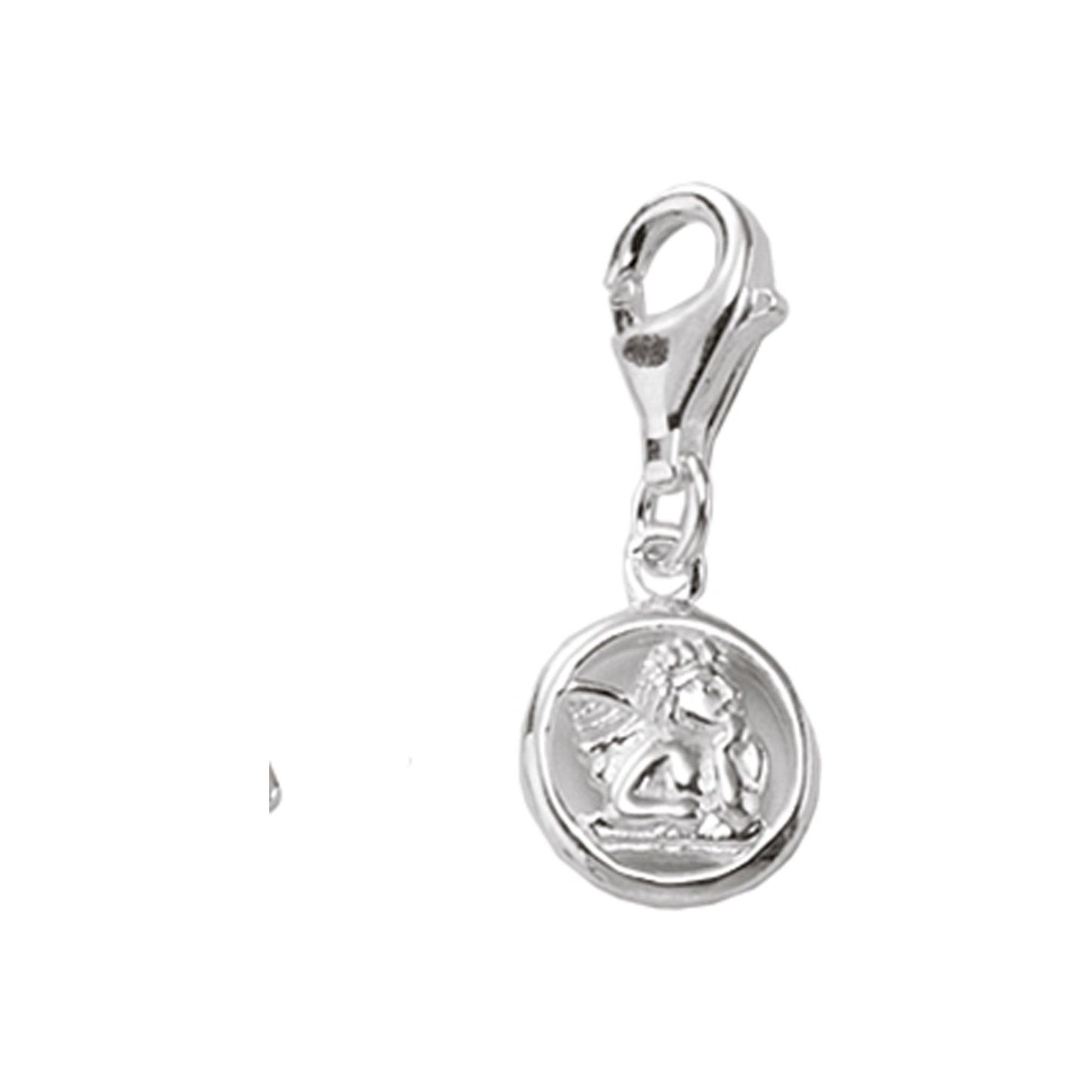 Adelia´s 925 Silber Charms Anhänger Engel Ø 10,5 mm