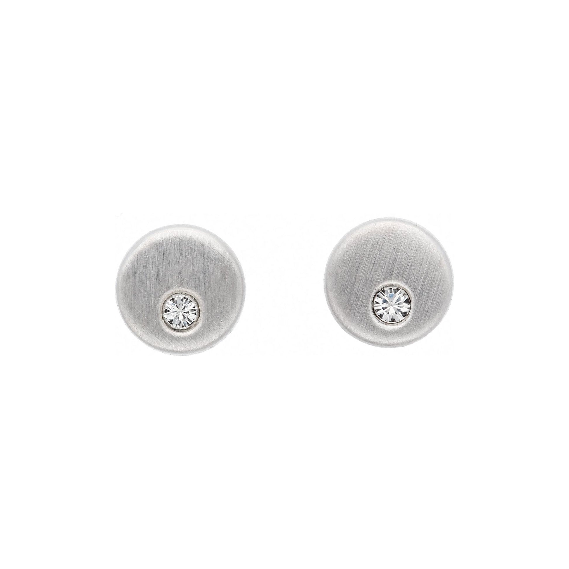 Adelia´s 925 Silber Ohrringe   Ohrstecker mit Glasstein Ø 5,4 mm