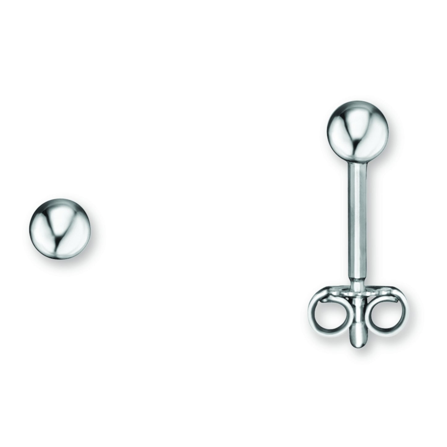 One Element  Kugel Ohrringe  Ohrstecker aus 925 Silber