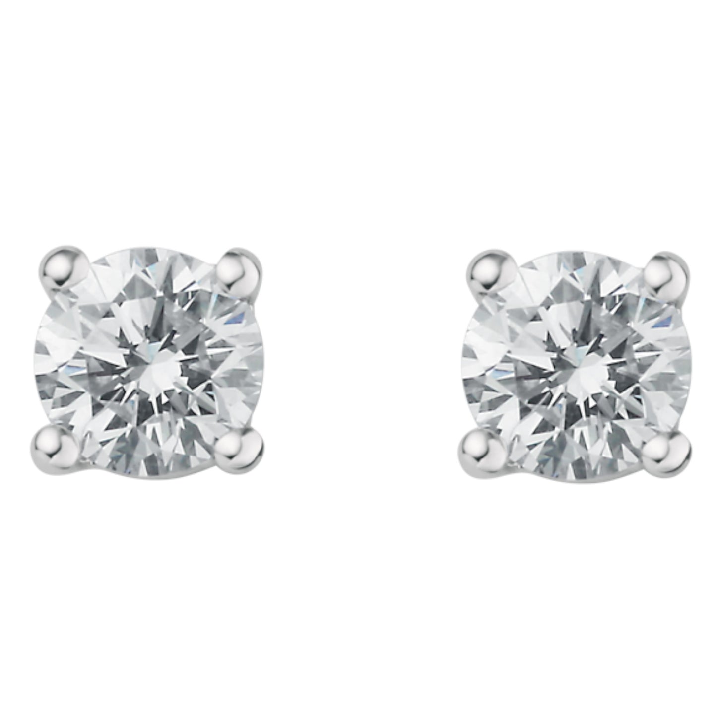 0.20 ct  Diamant Brillant Ohrringe   Ohrstecker aus 750 Weißgold