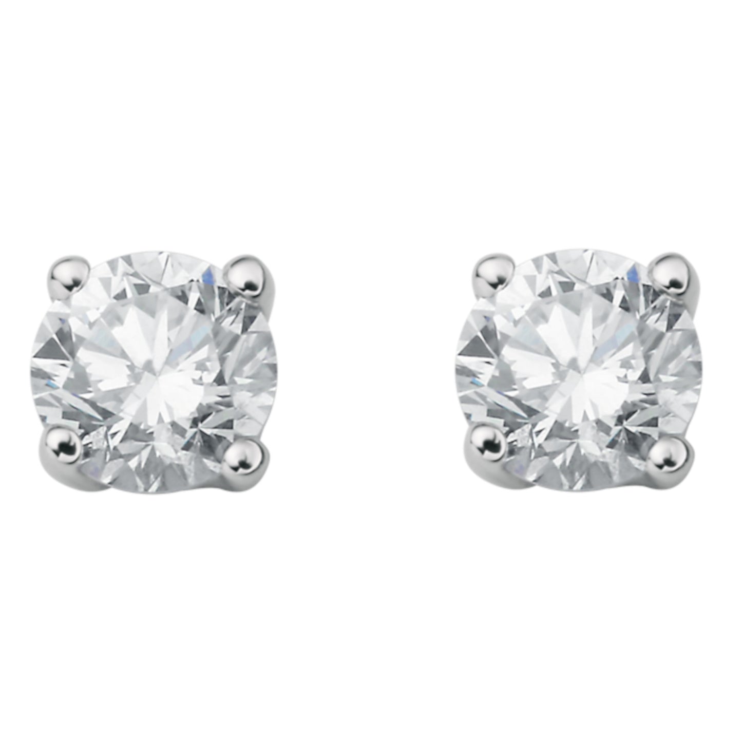 0.30 ct  Diamant Brillant Ohrringe   Ohrstecker aus 750 Weißgold