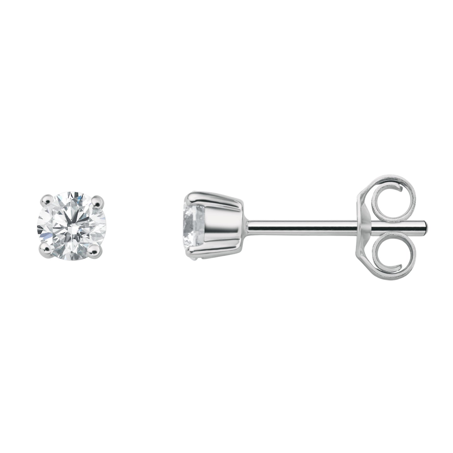 0.40 ct  Diamant Brillant Ohrringe   Ohrstecker aus 950 Platin