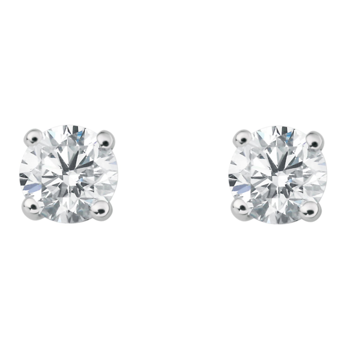 0.40 ct  Diamant Brillant Ohrringe   Ohrstecker aus 950 Platin