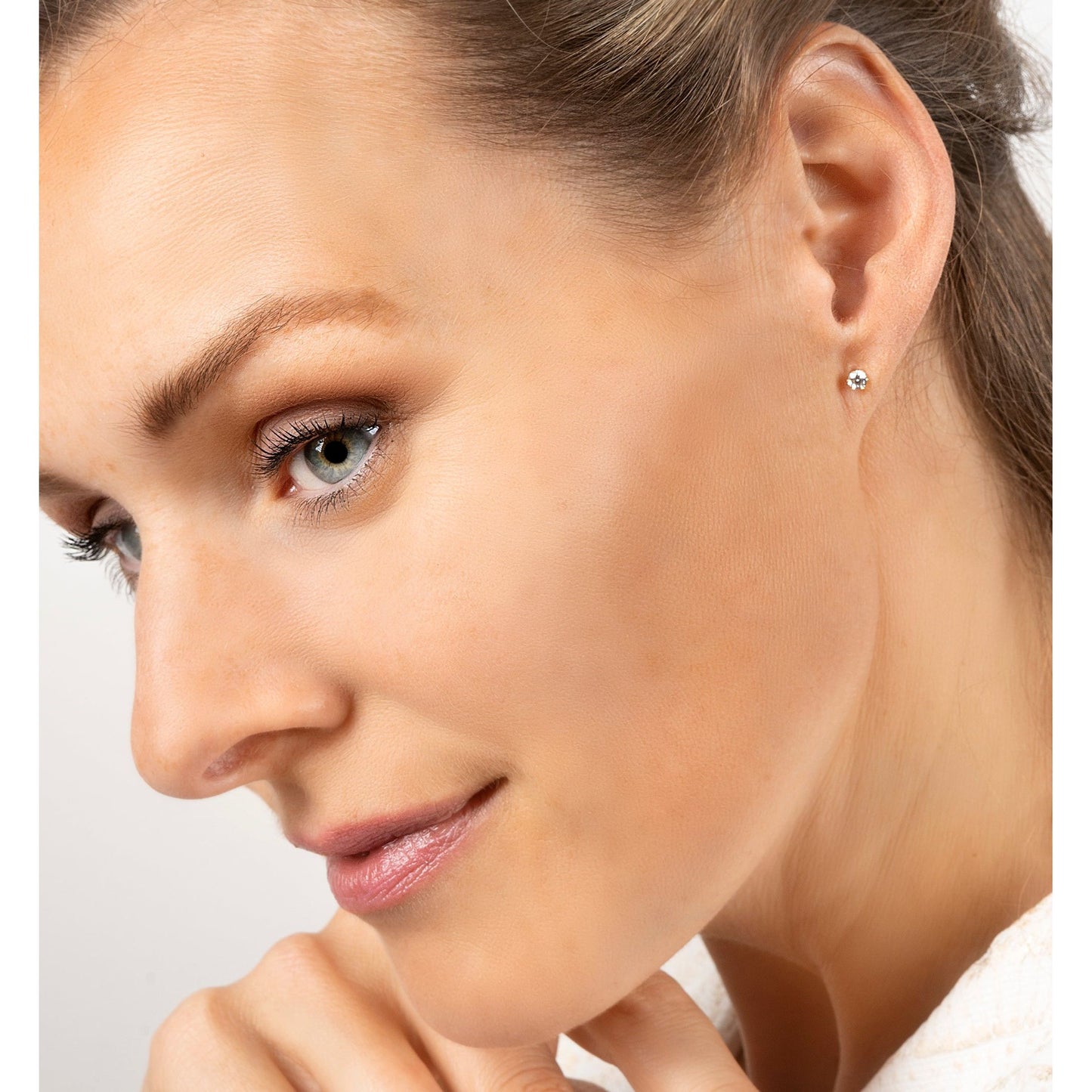 0.25 ct  Diamant Brillant Ohrringe   Ohrstecker aus 750 Weißgold