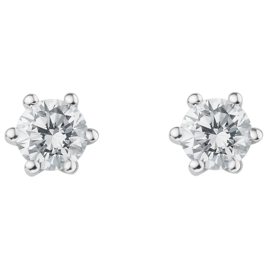 0.25 ct  Diamant Brillant Ohrringe   Ohrstecker aus 950 Platin