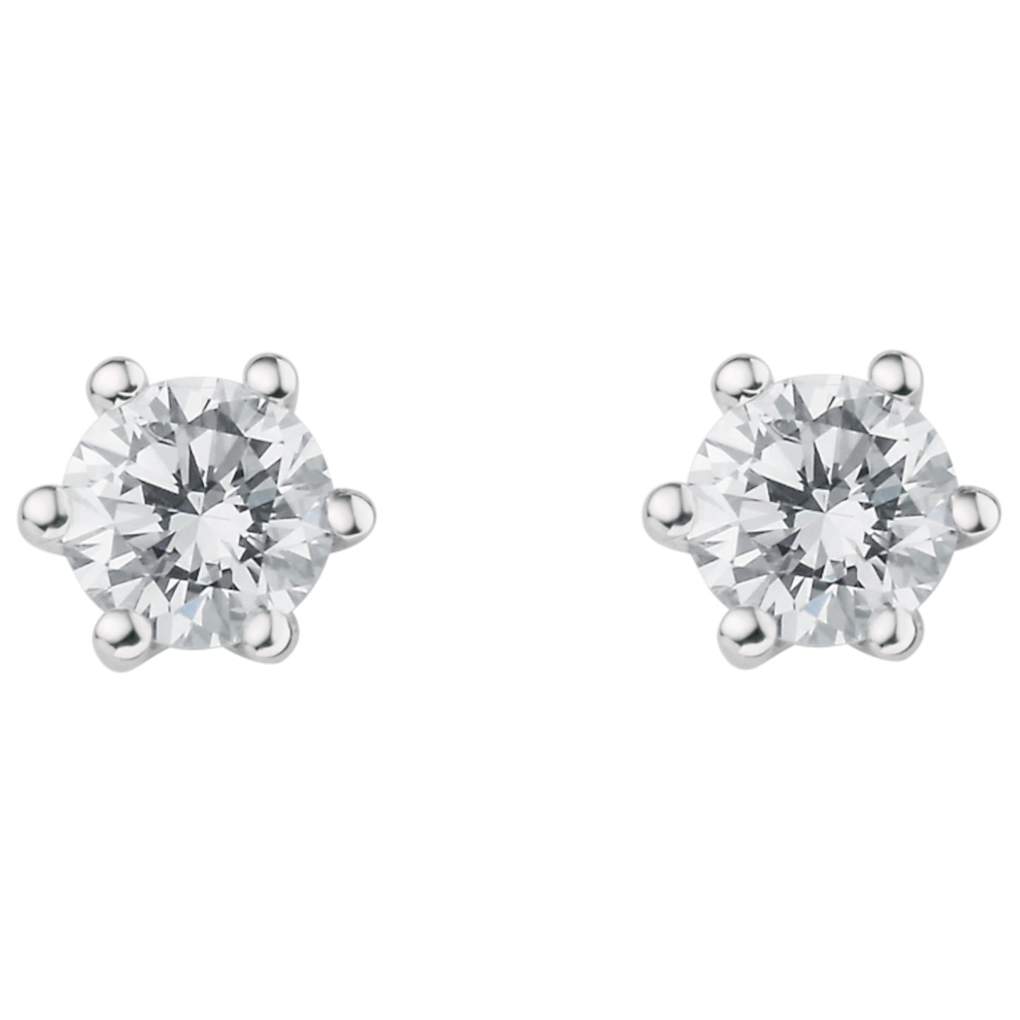 0.25 ct  Diamant Brillant Ohrringe   Ohrstecker aus 750 Weißgold