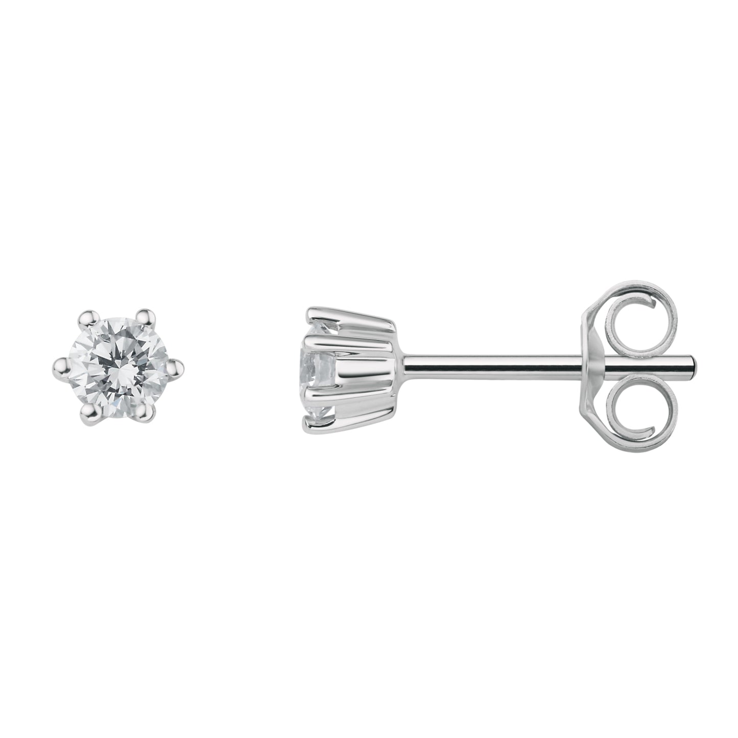 0.25 ct  Diamant Brillant Ohrringe   Ohrstecker aus 750 Weißgold