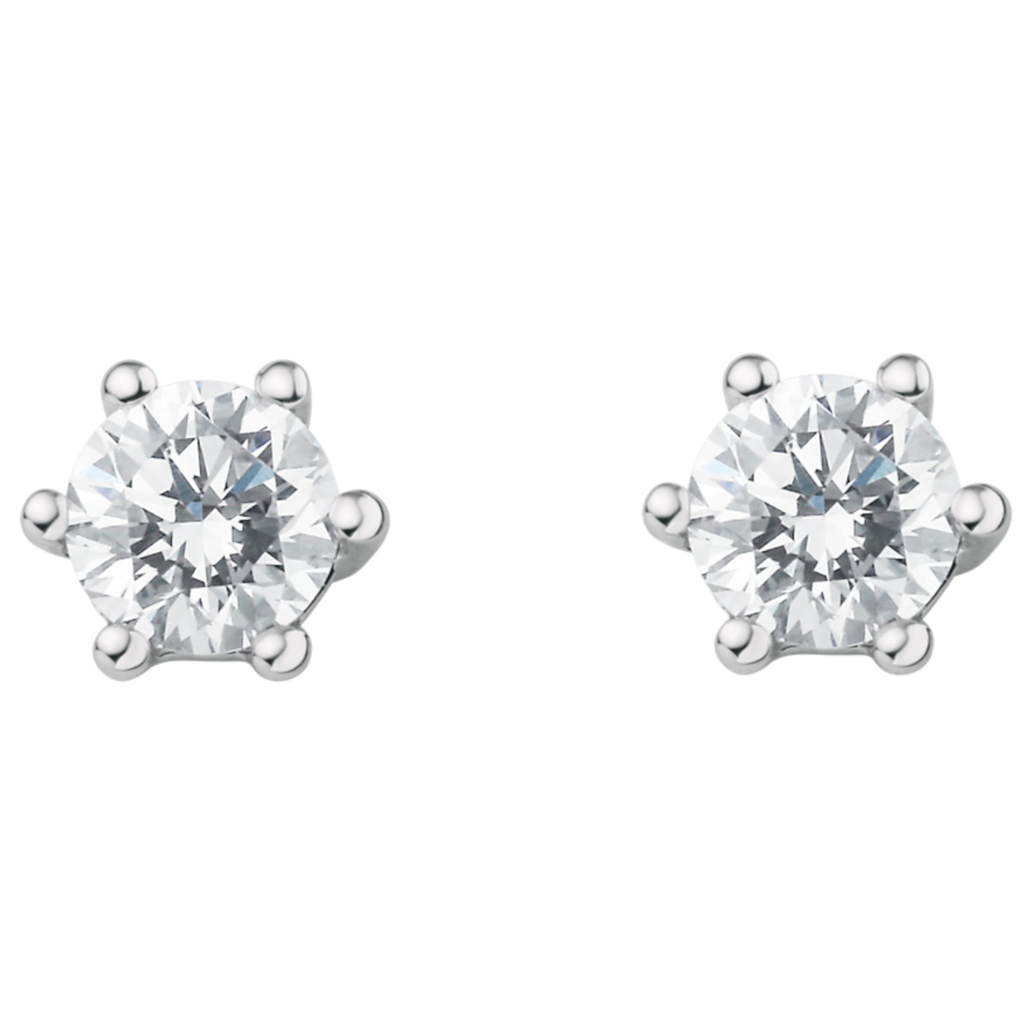 0.3 ct  Diamant Brillant Ohrringe   Ohrstecker aus 750 Weißgold