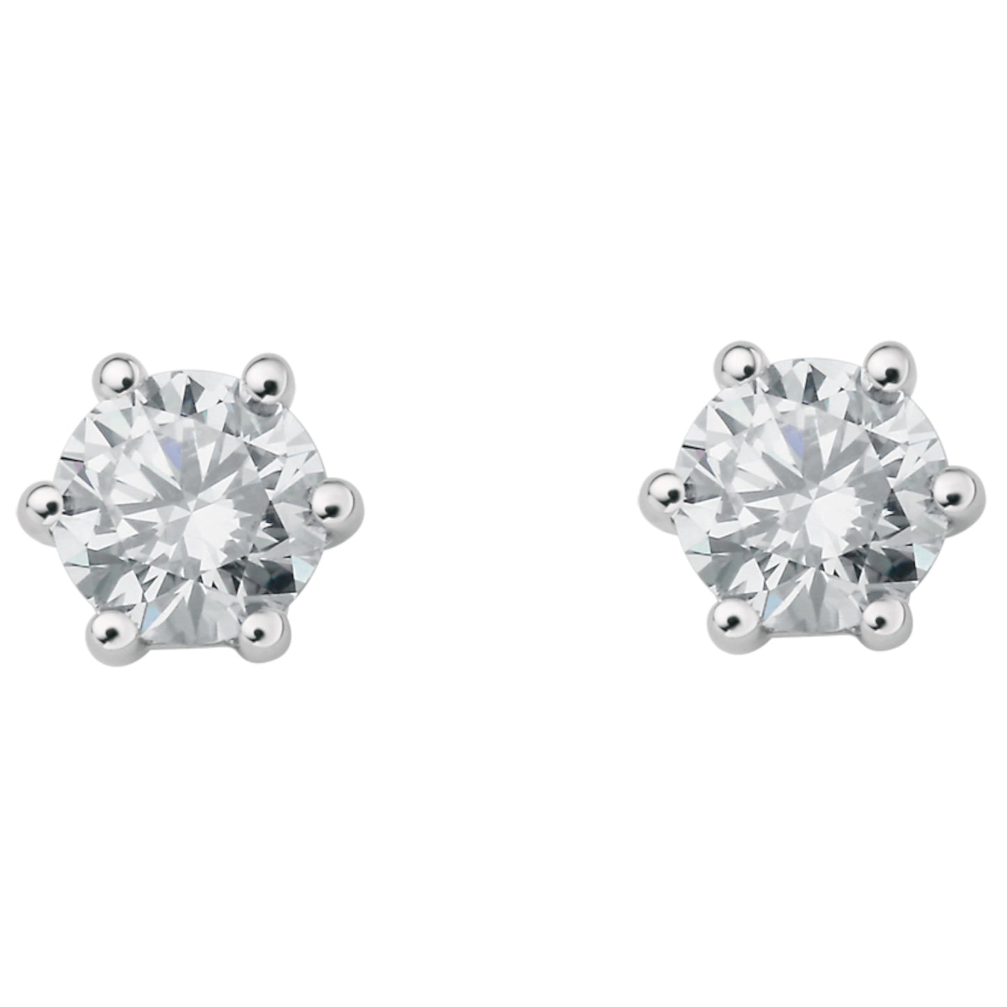 0.4 ct  Diamant Brillant Ohrringe   Ohrstecker aus 750 Weißgold