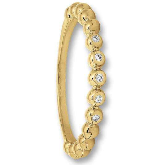 One Element 0.04 ct Brillant Diamant Ring aus 585 Gelbgold