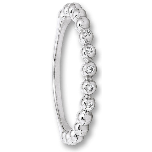 One Element 0.04 ct Brillant Diamant Ring aus 585 Weißgold