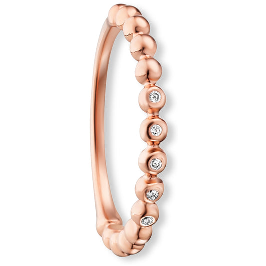 One Element 0.04 ct Brillant Diamant Ring aus 585 Roségold