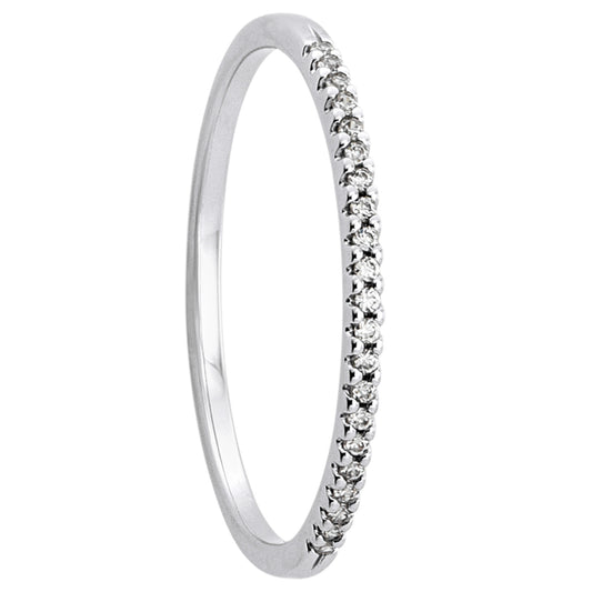 0.09 ct  Diamant Brillant Ring aus 585 Weißgold