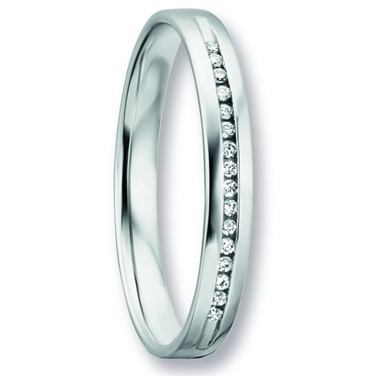 One Element 0.07 ct Brillant Diamant Ring aus 585 Weißgold