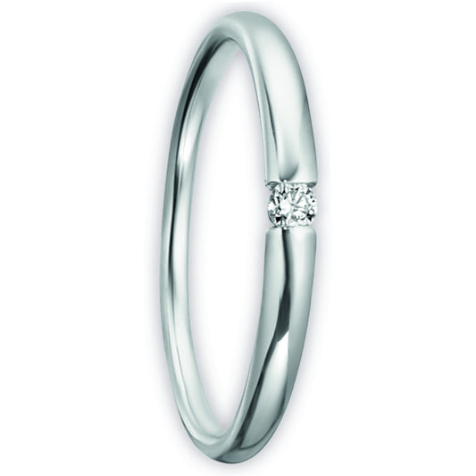 One Element 0.04 ct Brillant Diamant Ring aus 585 Weißgold