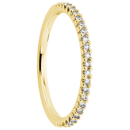 One Element 0.25 ct Brillant Diamant Ring aus 585 Gelbgold